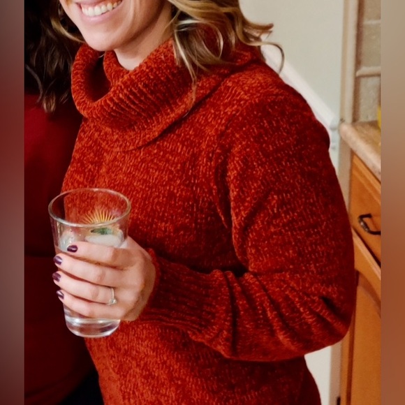 LOFT Chenille Cowl Neck Sweater S - Picture 2 of 5